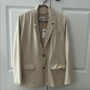 Abercrombie & Fitch Beige Women's Blazer